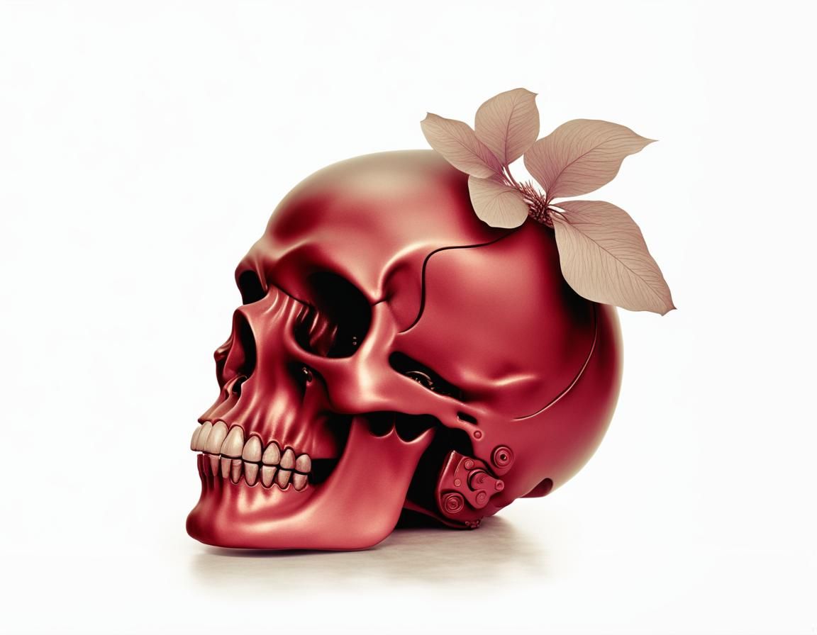 Ethereal Strawberry in Sepia Dieselpunk Style