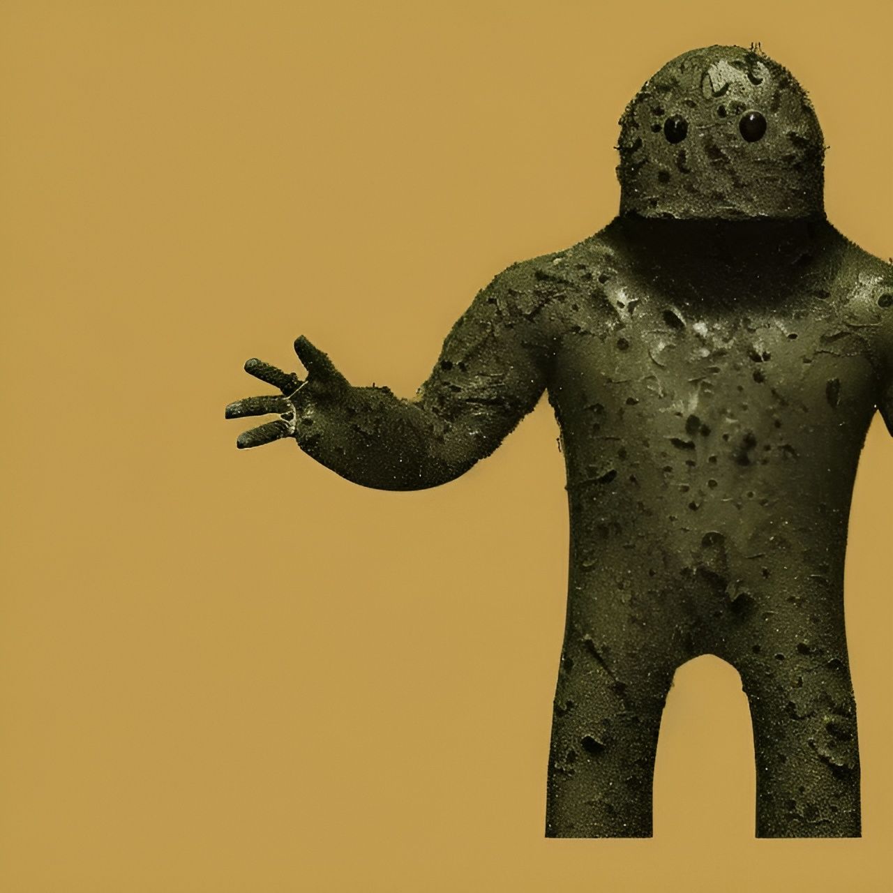 Realistic Sludge Man Humanoid with Censors