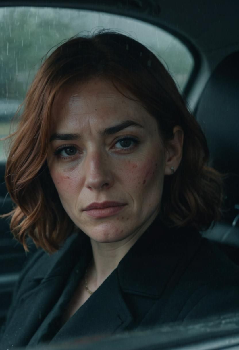 Detective's Rainy Day: A Portrait of Emotion