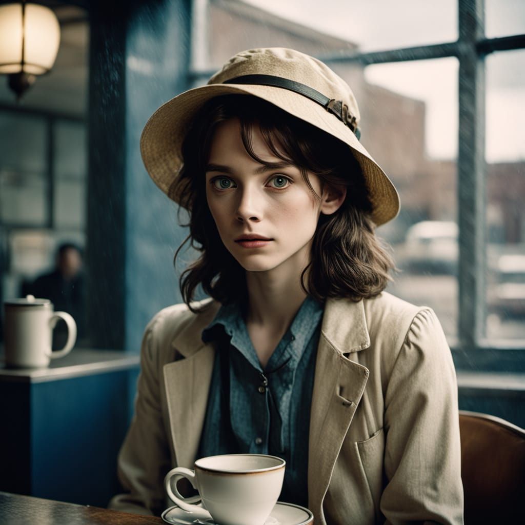 Peter Parker in Noir Style Diner Scene