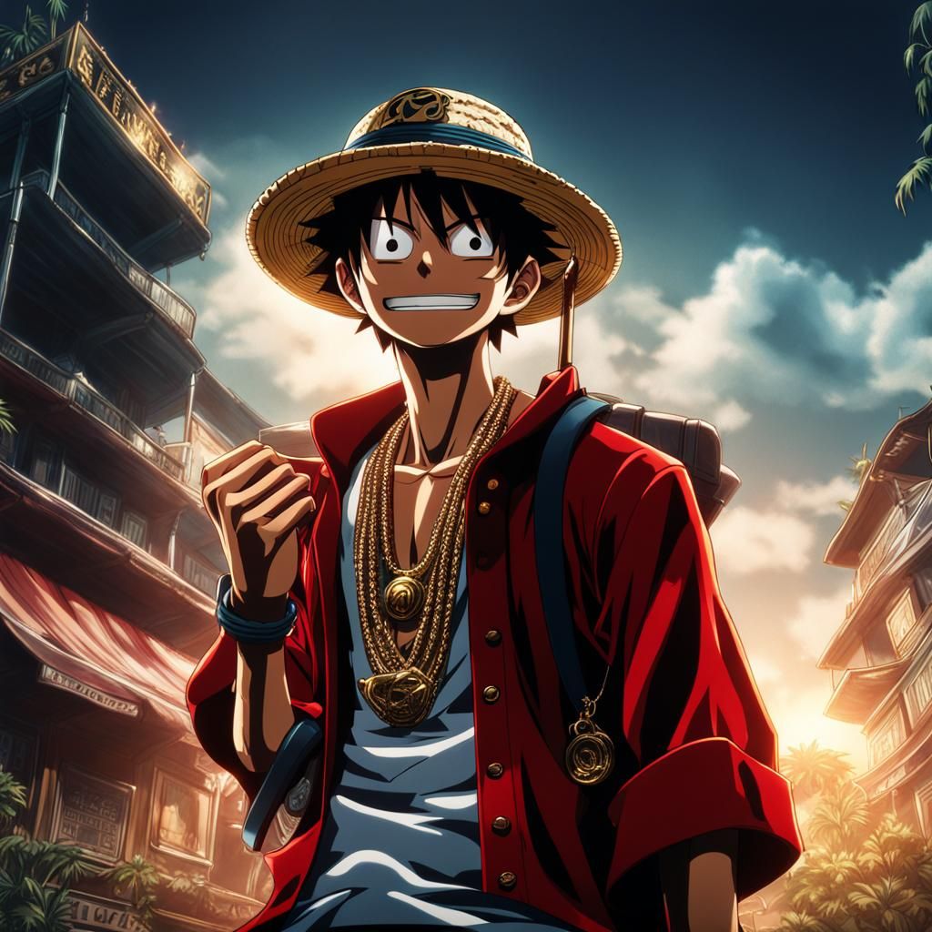 Monkey D. Luffy as Gangster Rapper