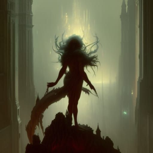 Nightmare in a Box: Horror Art in Detailed Painting Style