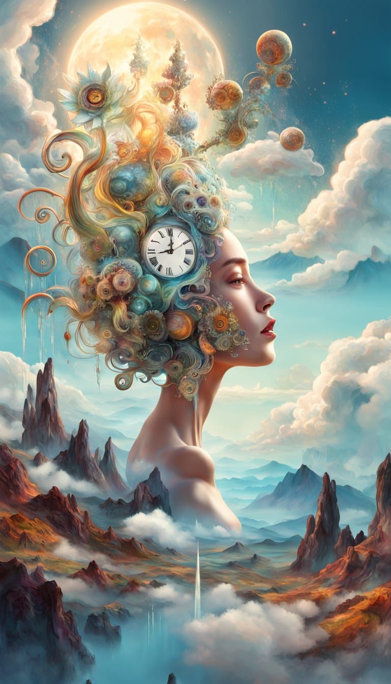 Surreal Dreamscape in Cosmic Aesthetic