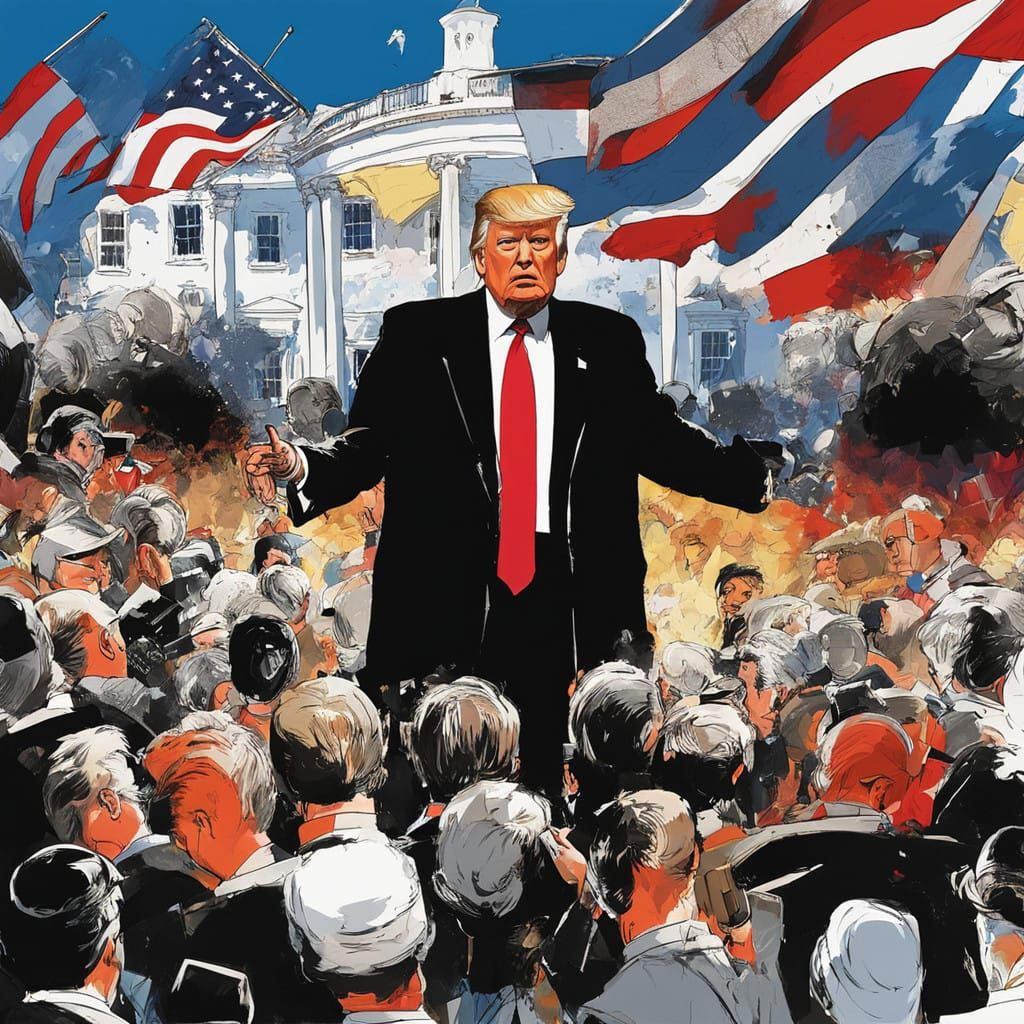 Furious Trump Amidst Chaotic Press Conference