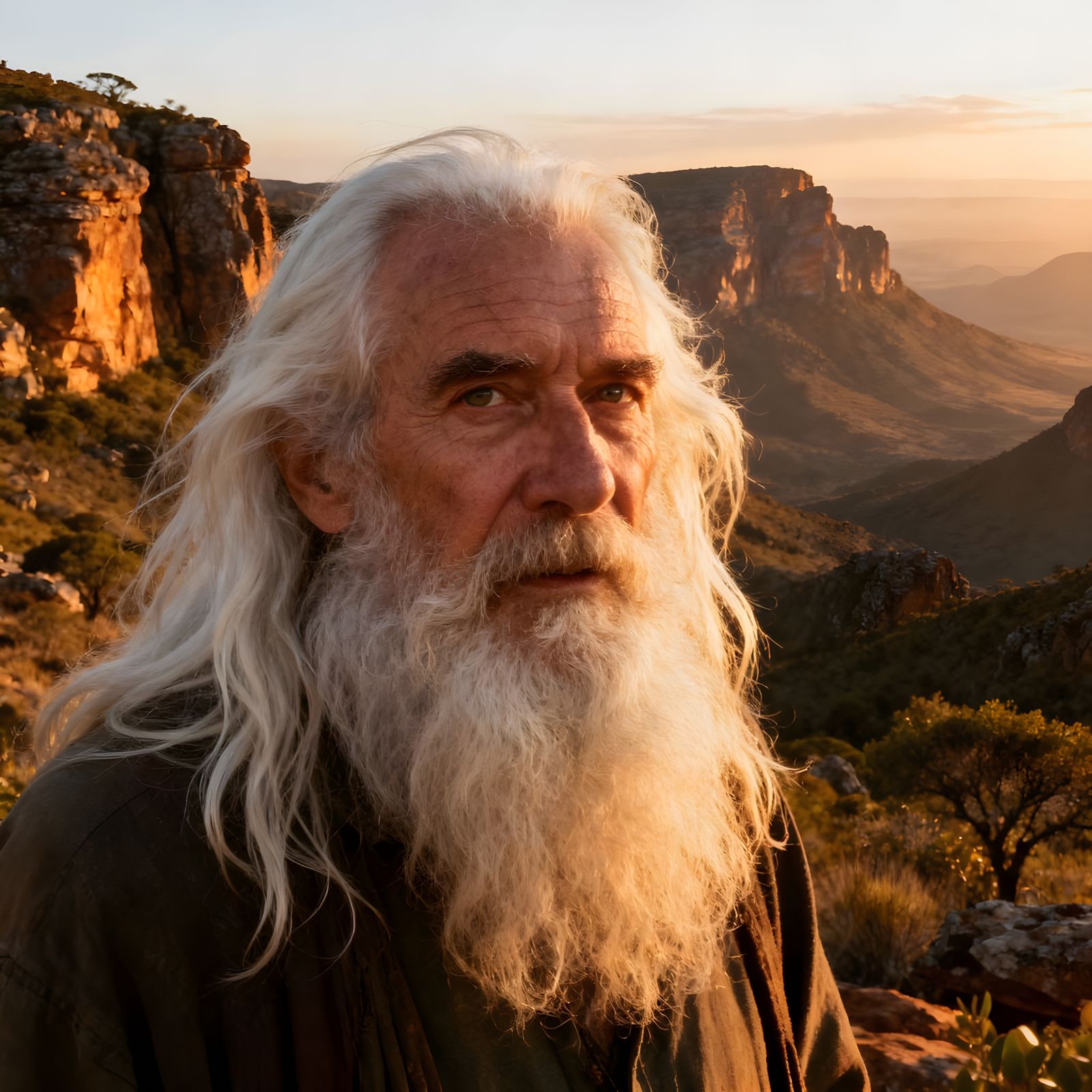Old Hermit in Magaliesberg Landscape