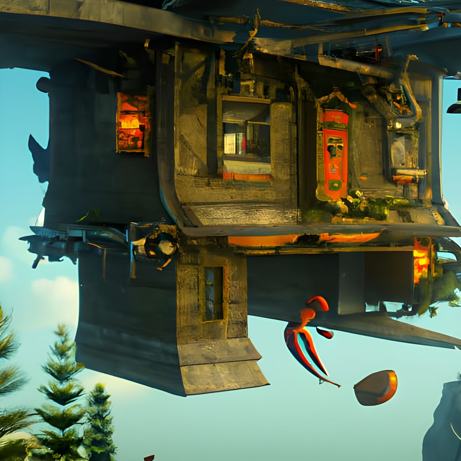 Upside down house