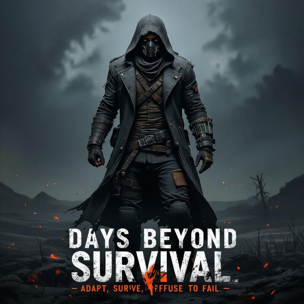 Survivalist in Dark Landscape: Concept Art