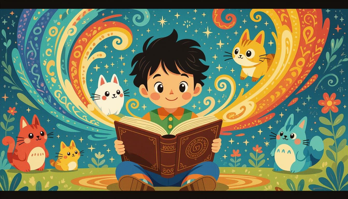 Toddler Opens Magical Book, Releasing Fantasy Creatures