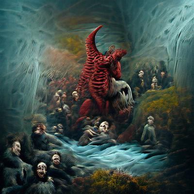 Hyperrealistic Sinister Hellscape Horror