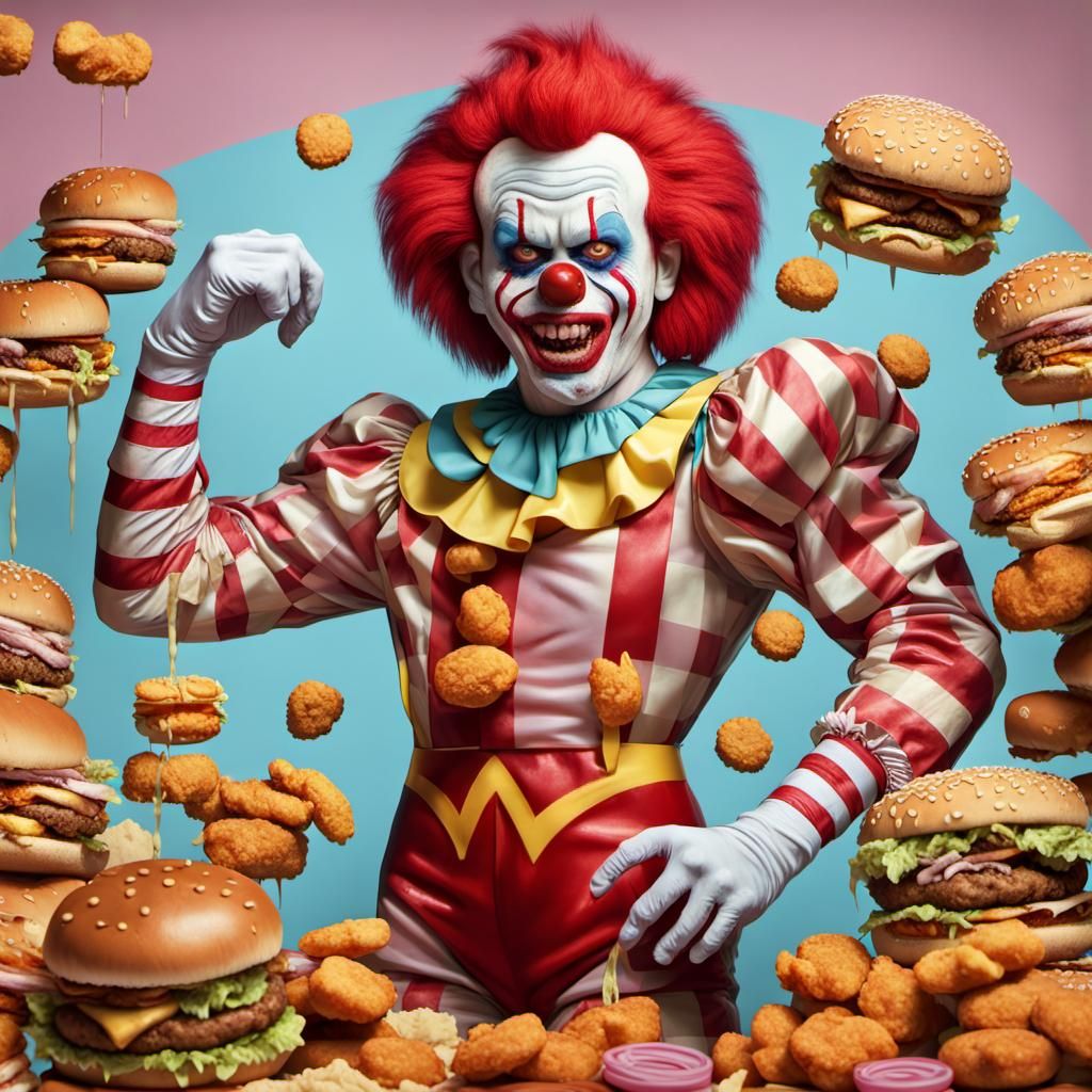 Zombie Monkey Monster Clown Ronald Mcdonald