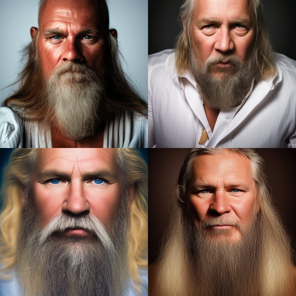 Viking Portrait in Professional Photography Style