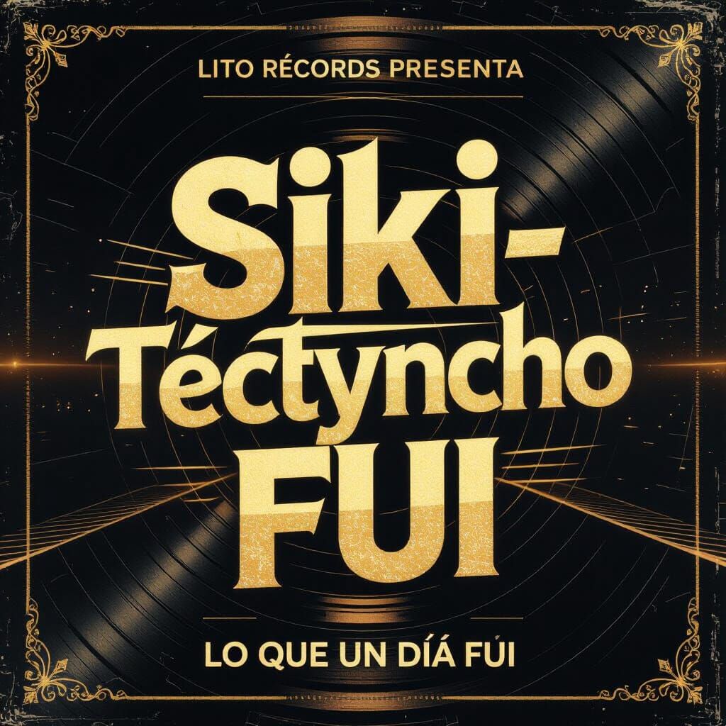 Retro-Futuristic Mixtape Cover: Lito Récords Presents Siki-T...