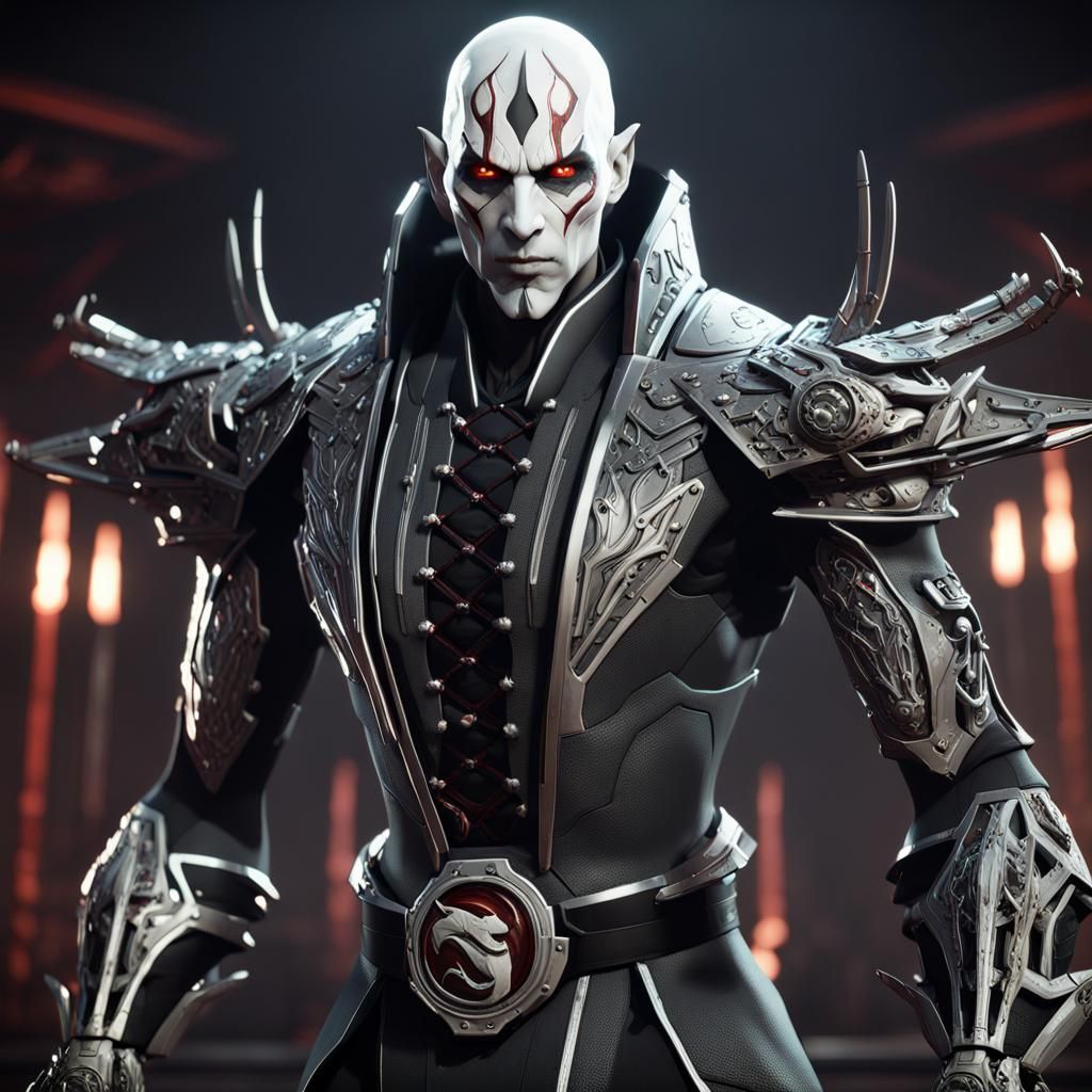 Futuristic Mech Quan-Chi Rendered in Unreal Engine 5