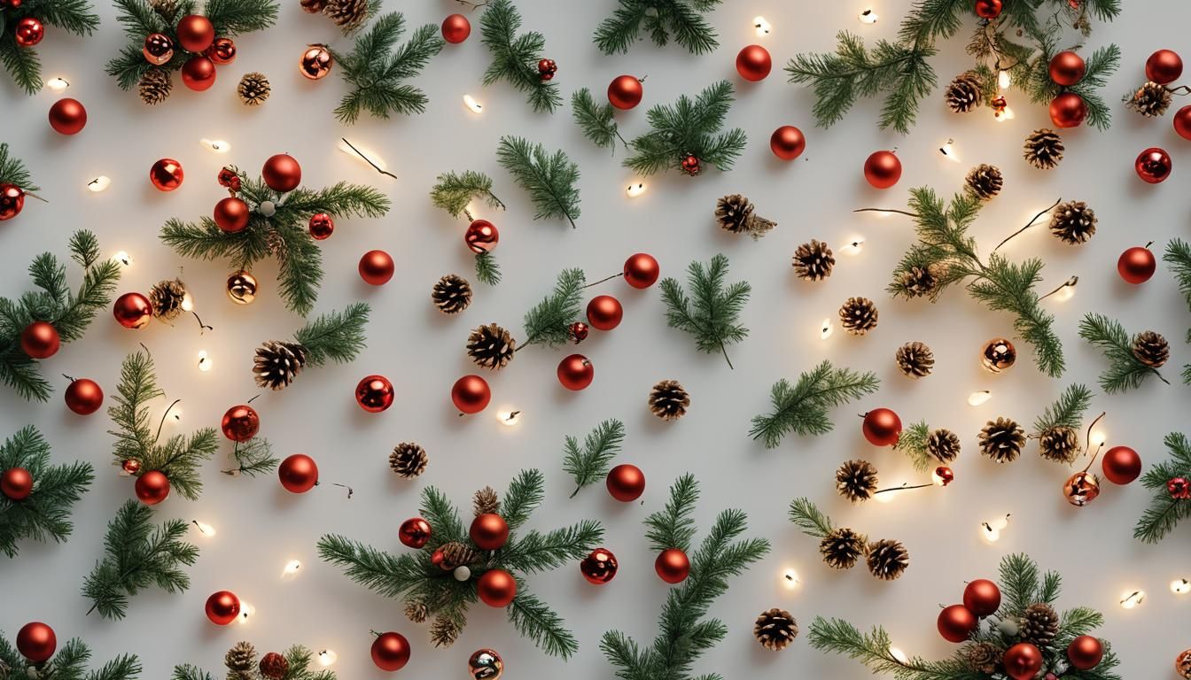 Pixar Style Christmas Bouquet with Candlelight