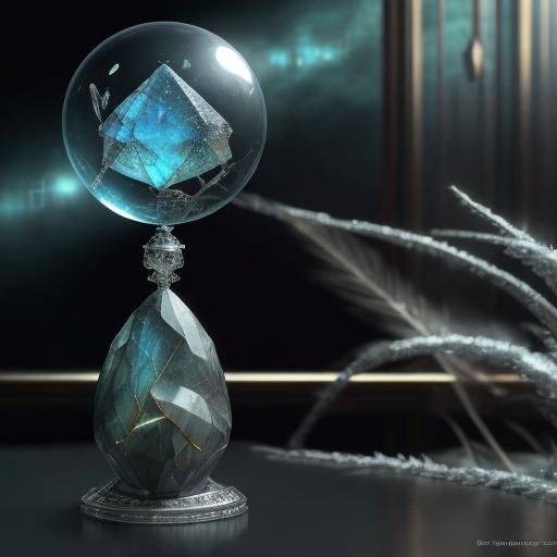 Labradorite Crystal Castle& fantasycore fantasy dreamcore iridescent complex detailed expansive elegant ethereal photore...