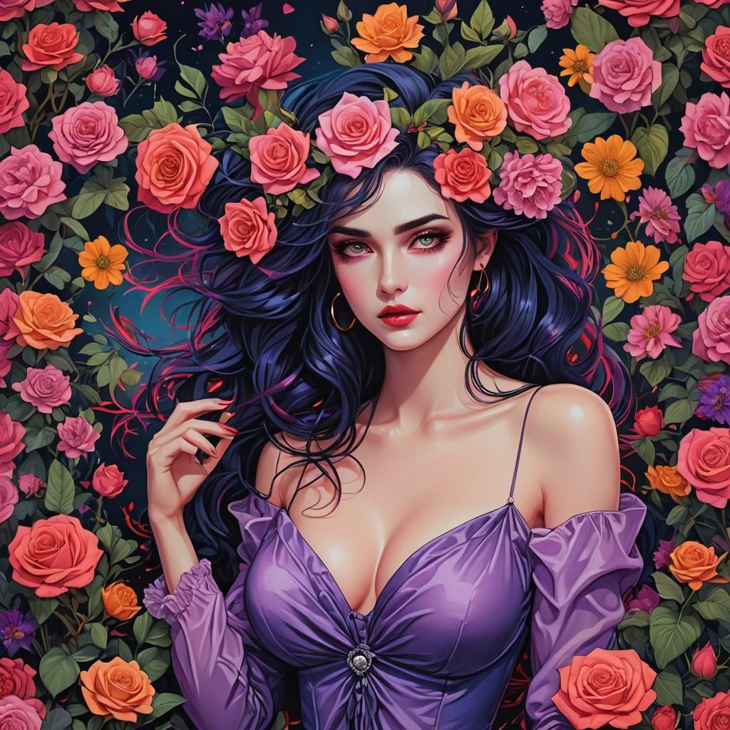 Synthwave Twilight: Hyperrealistic Men and Women