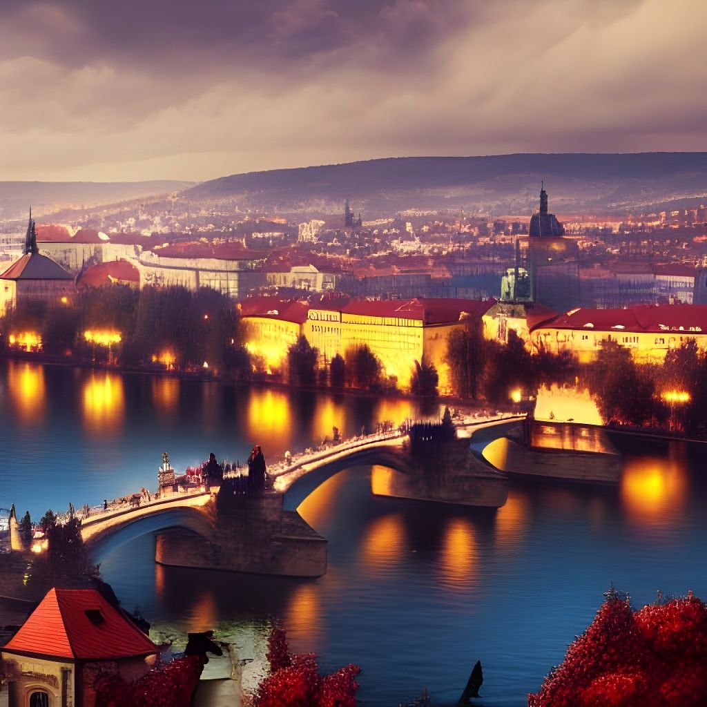 Fantastical Prague in Czech Republic Art