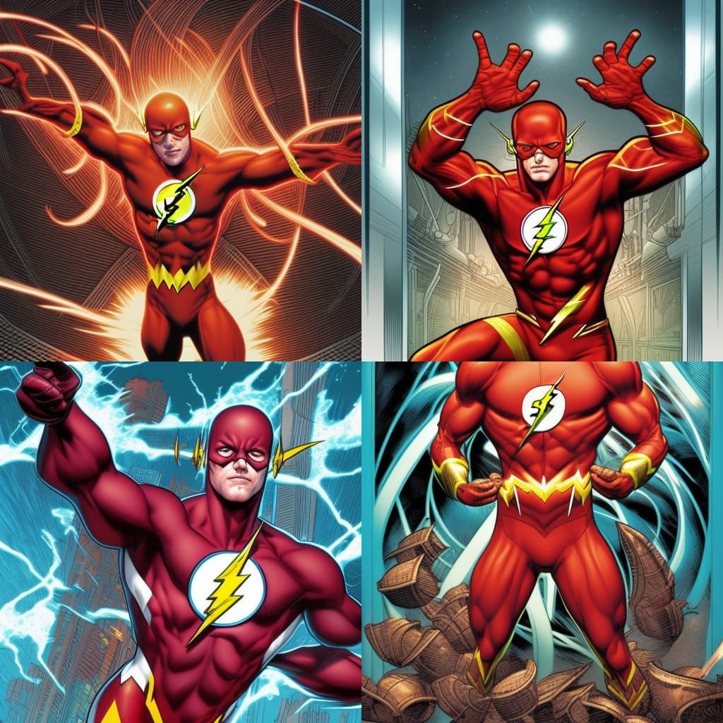 Flash in Comic Book Art Style