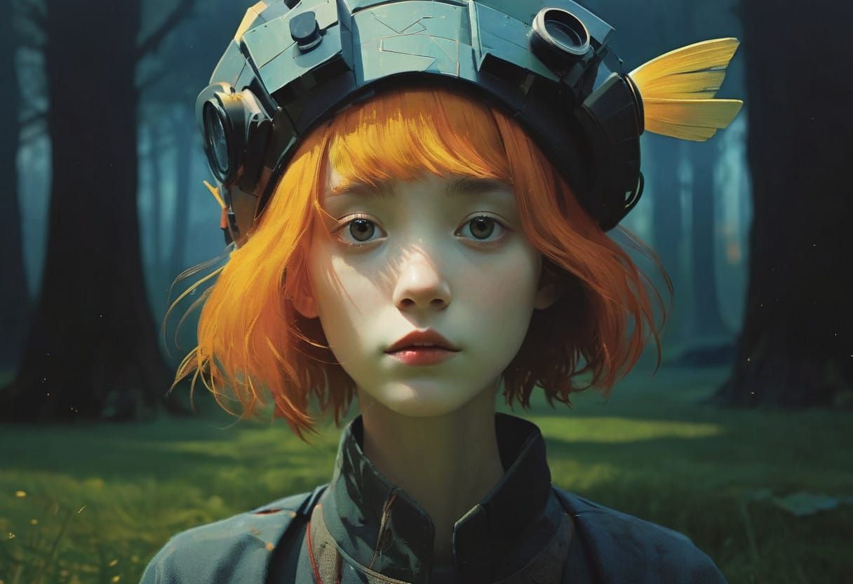 Cyberpunk Portrait Mosaic by Influential Artists