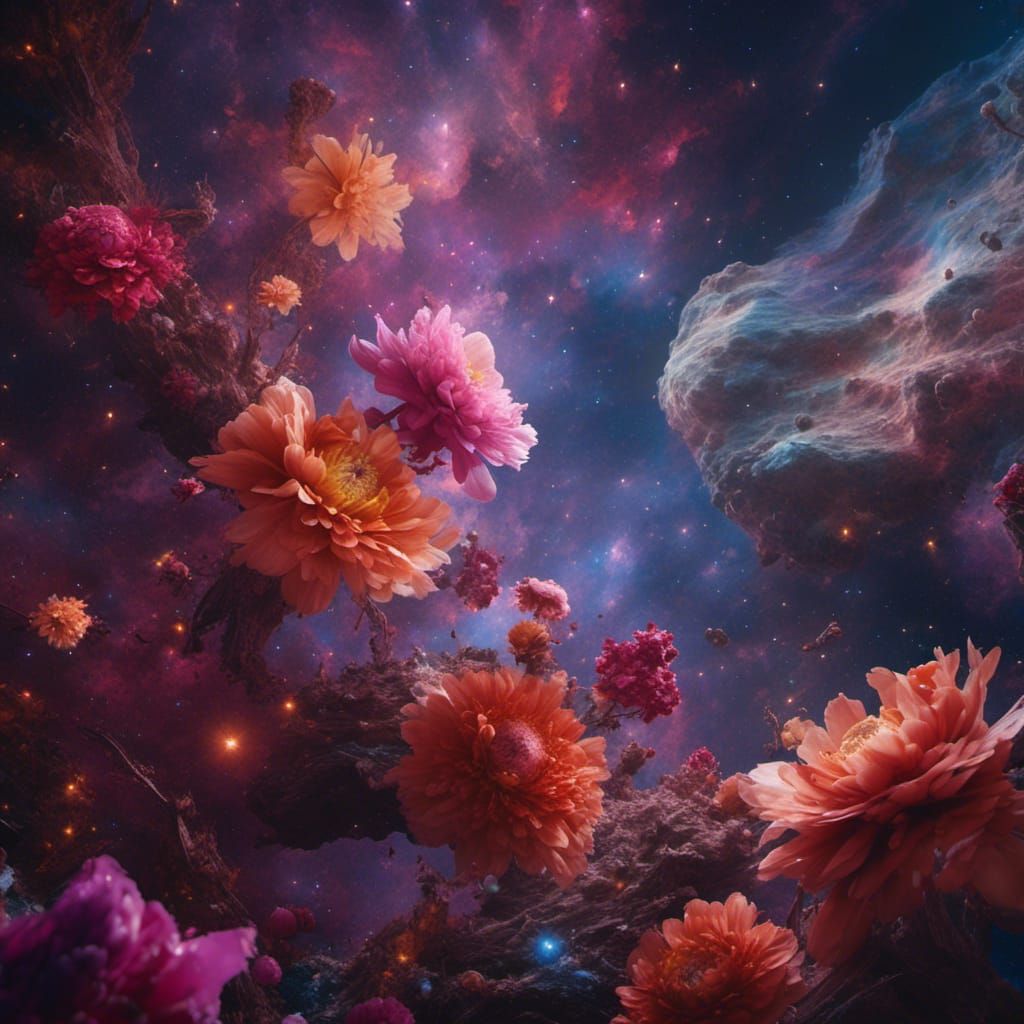 Incredible Creation Flower Nebula in 8k Resolution