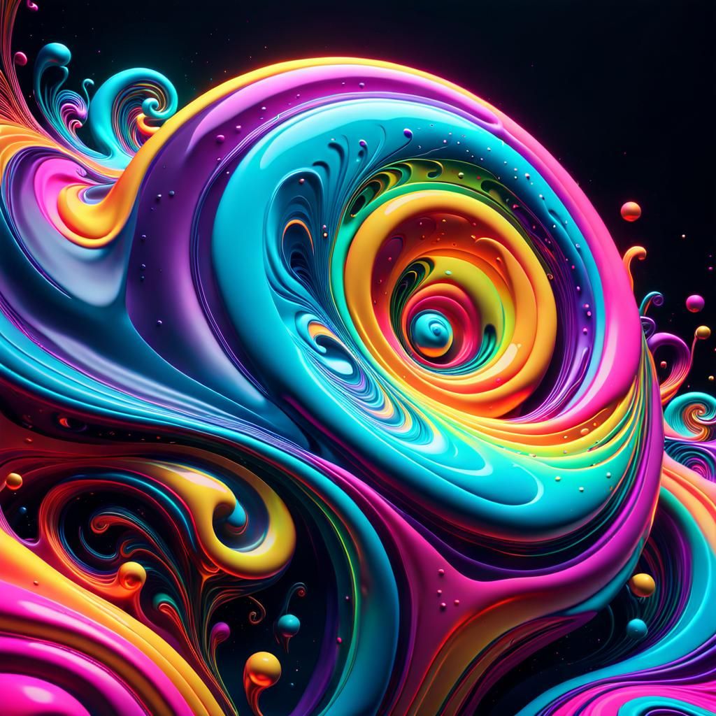 Cosmic Soul Melts in Surreal 3D Render