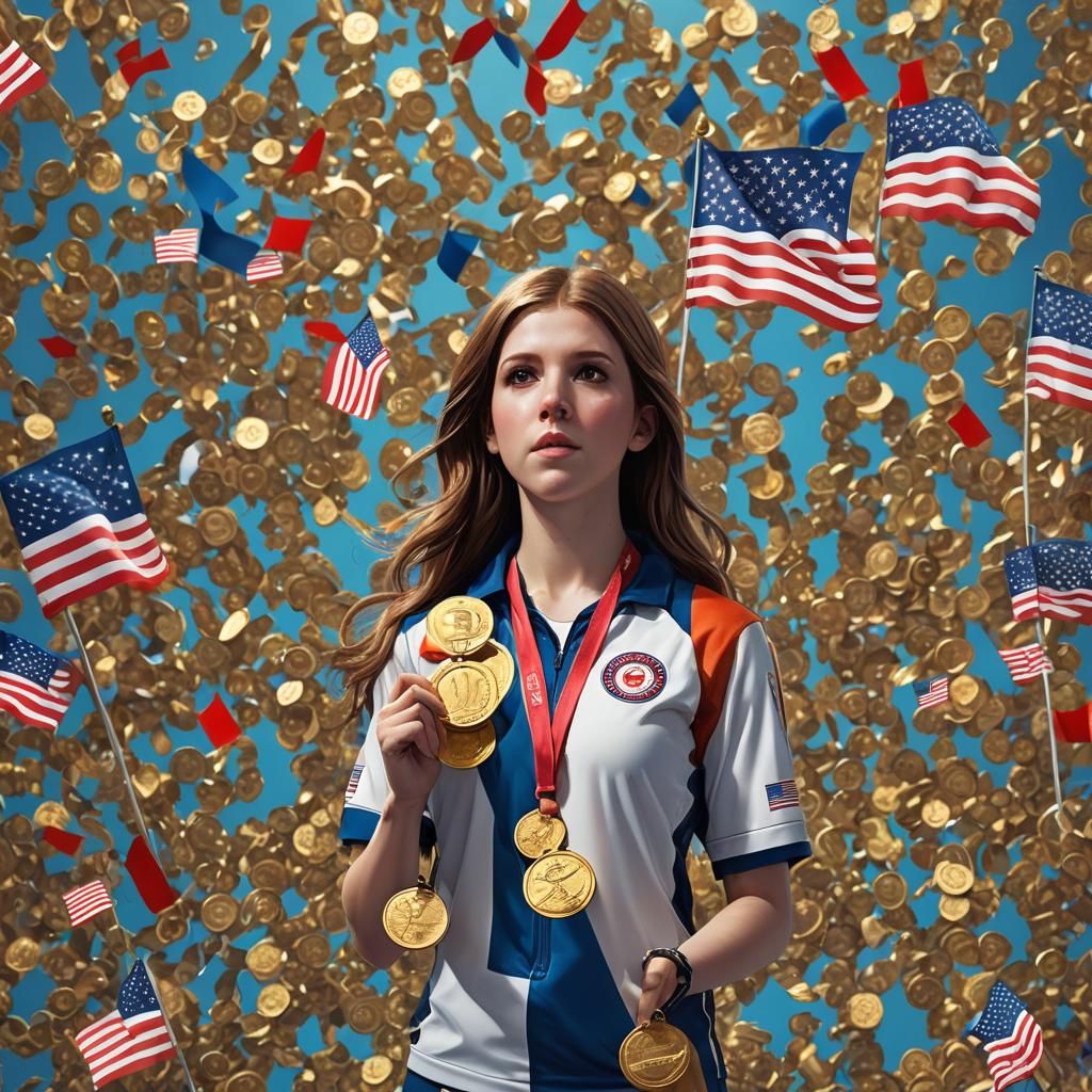 Anna Kendrick Wins Gold Medal in Summer Olympics