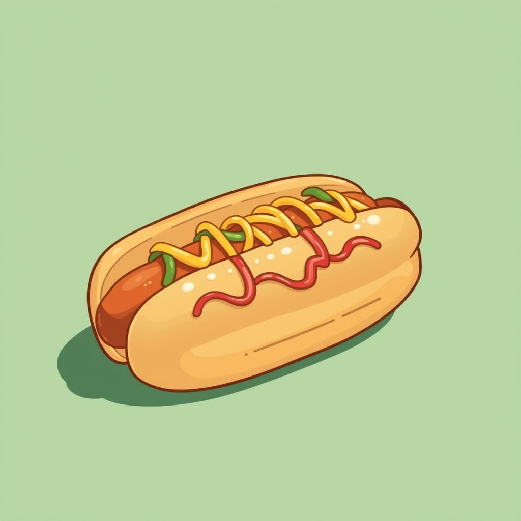 AI-Generated Image of a Hotdog