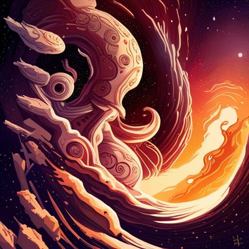 Epic Spiral Galaxy in Space: Digital Art