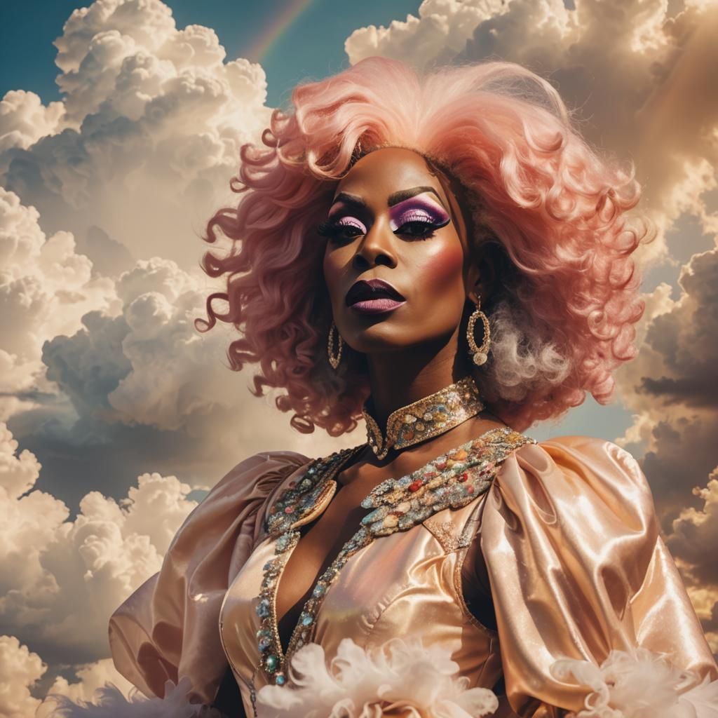 Bob the Drag Queen as Ru Paul: Surreal Portrait