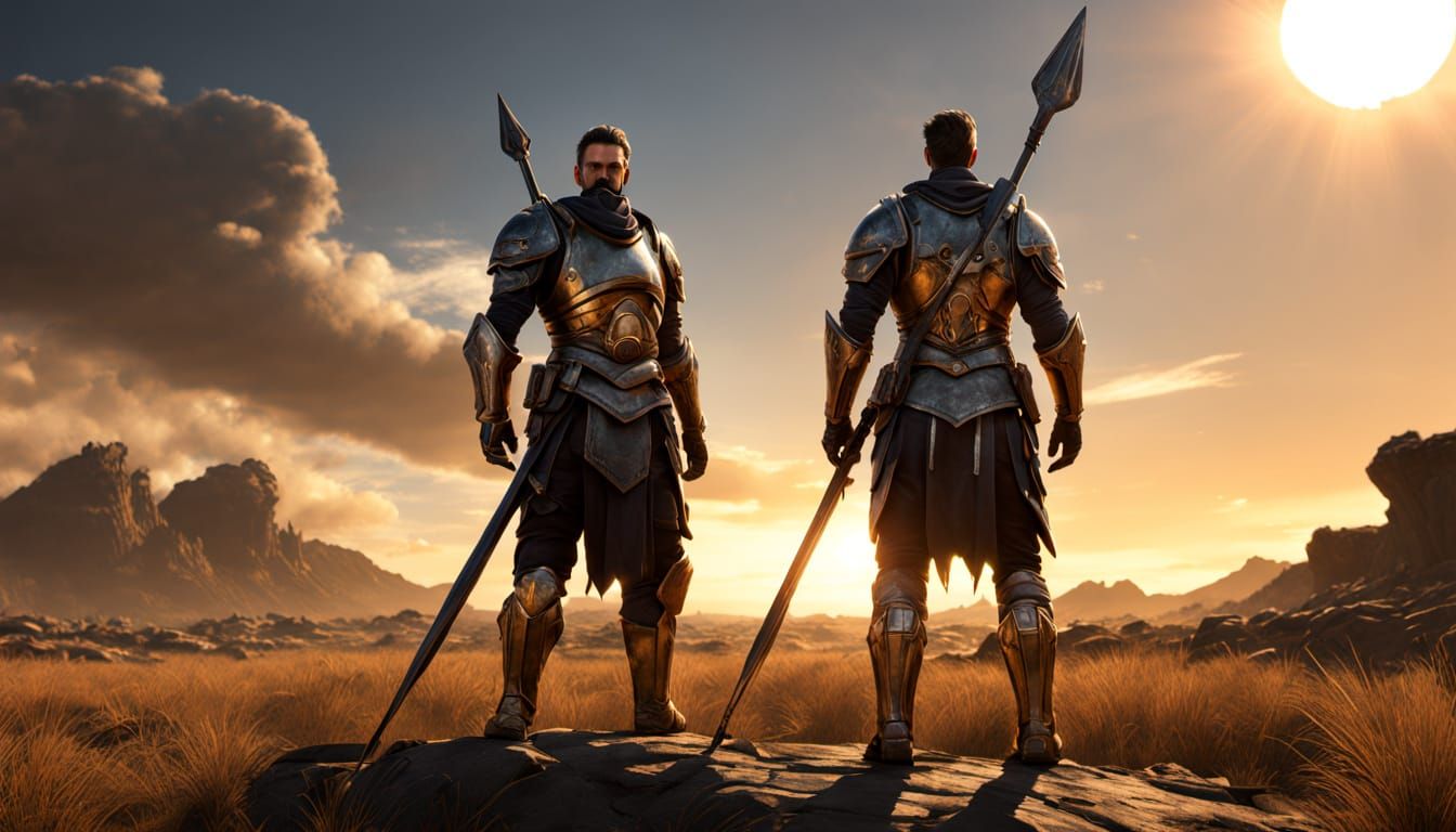 David and Goliath: Epic 3D Battle Scene