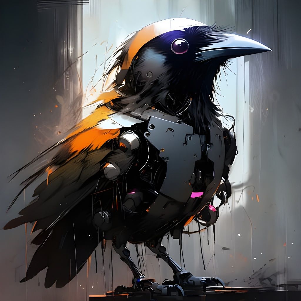 Mechanical Raven: An AI-Generated Avian Robot