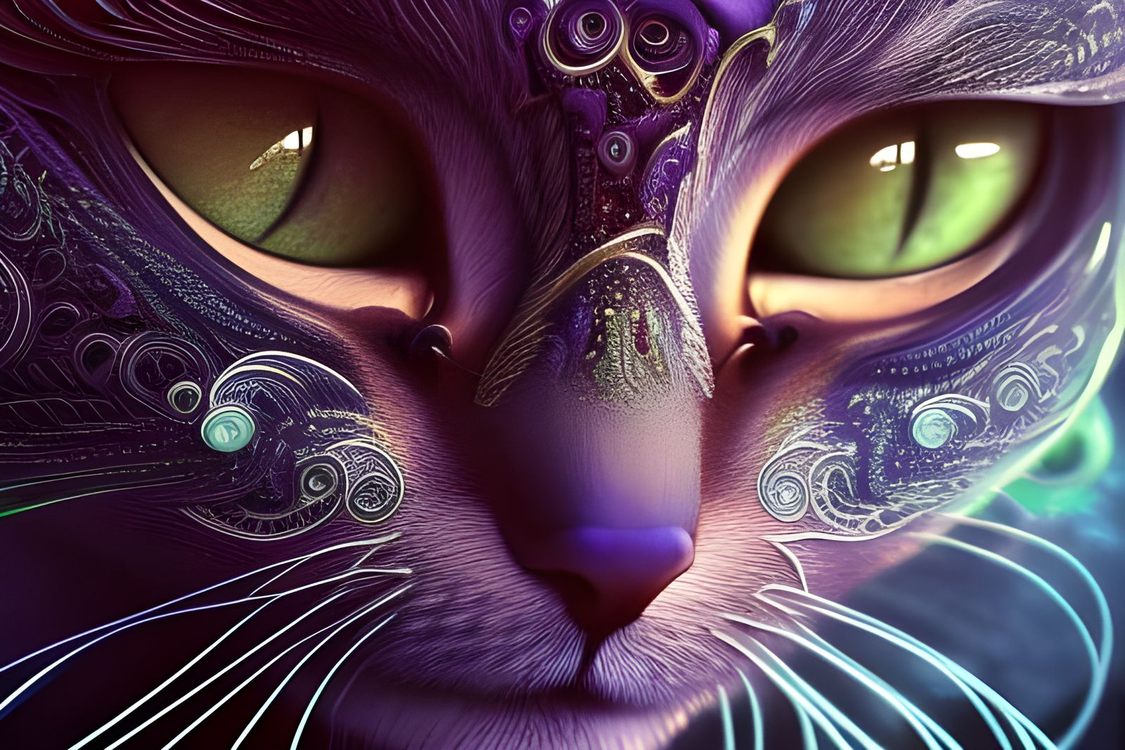 Purple Purring Princess