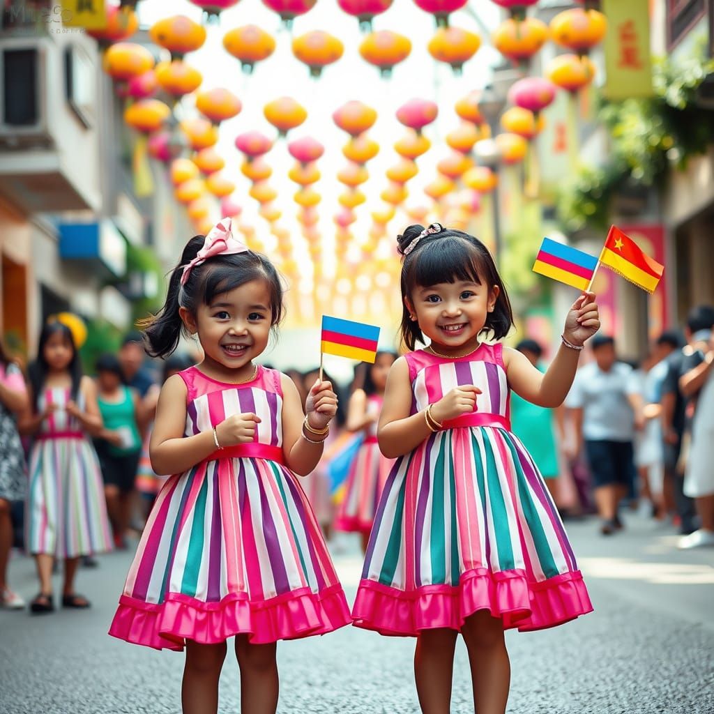 Little Girls in Salami Dresses, Murakami Style
