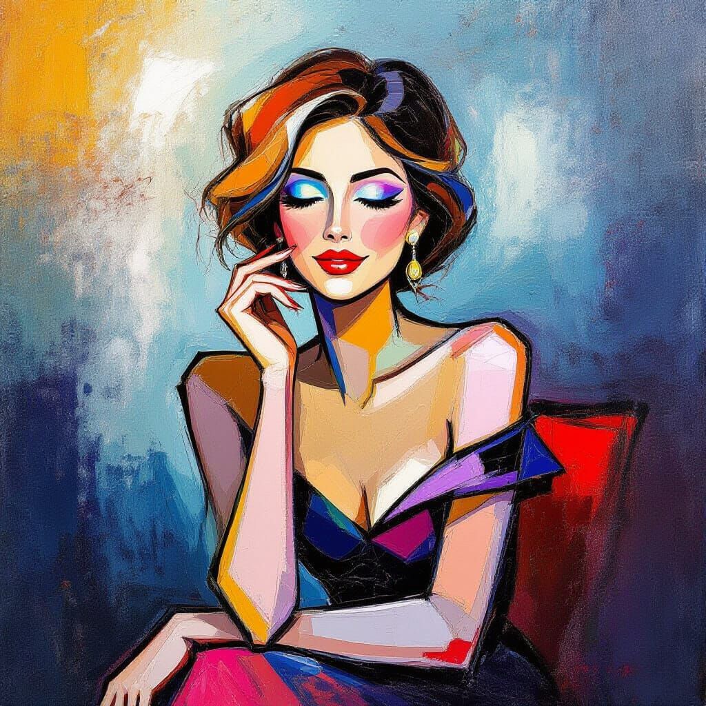 Joyous Elegant Expressionist Art