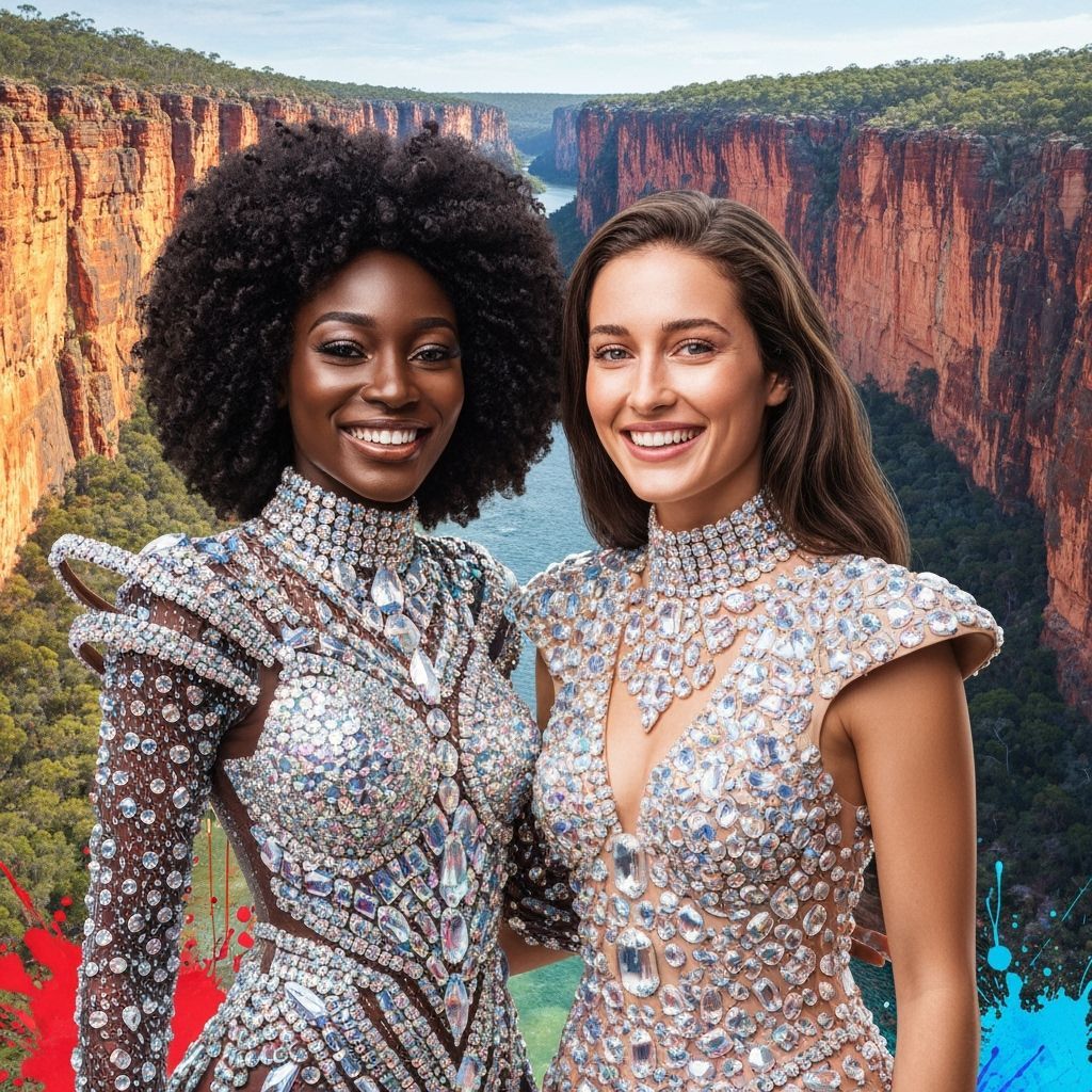Avant-Garde Crystal Outfits in Carnarvon Gorge