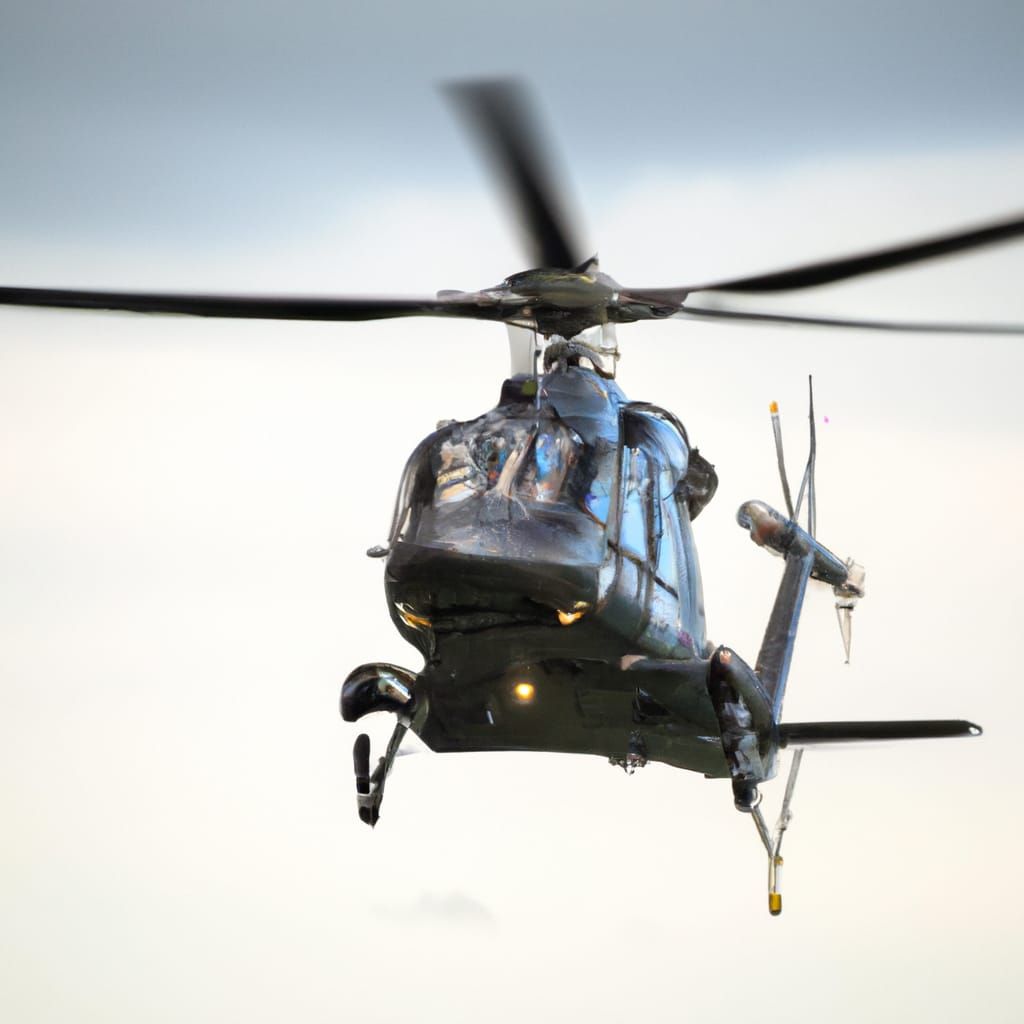 Helicopter in Flight: An AI Generated Image