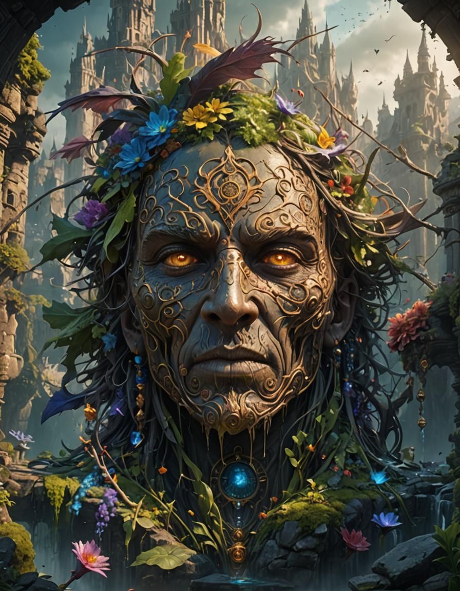 Fantastical Healing Scene in Detailed Matte Painting