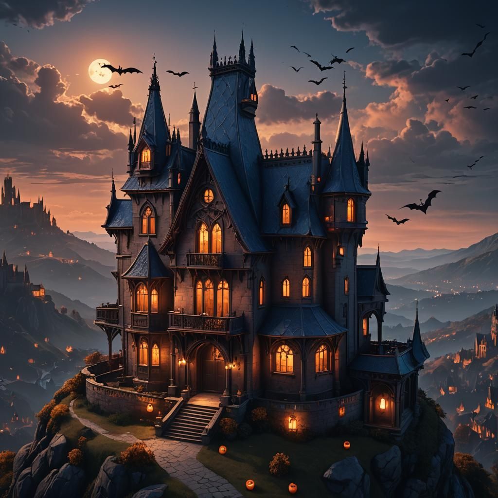 Batwoman's Gothic Mansion: Fantasy Concept Art