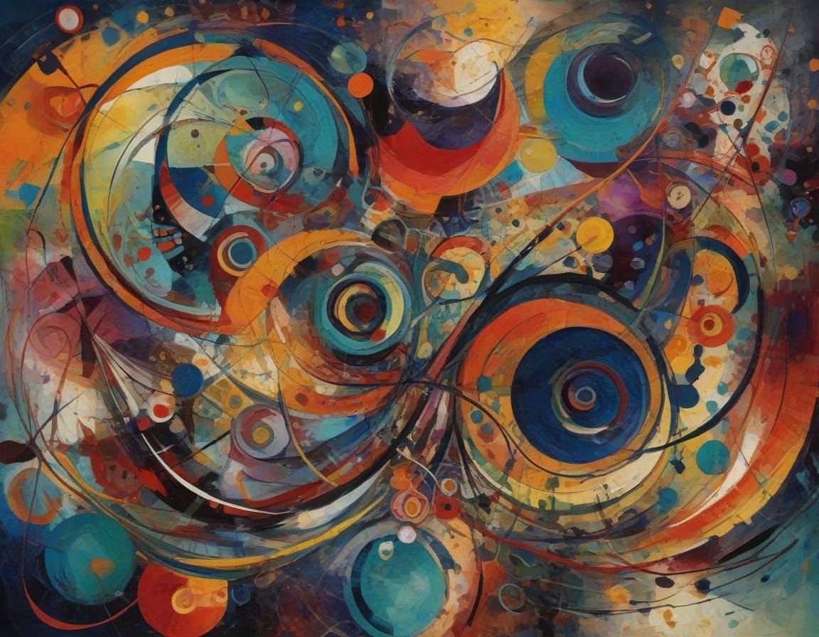 🥇circular abstract