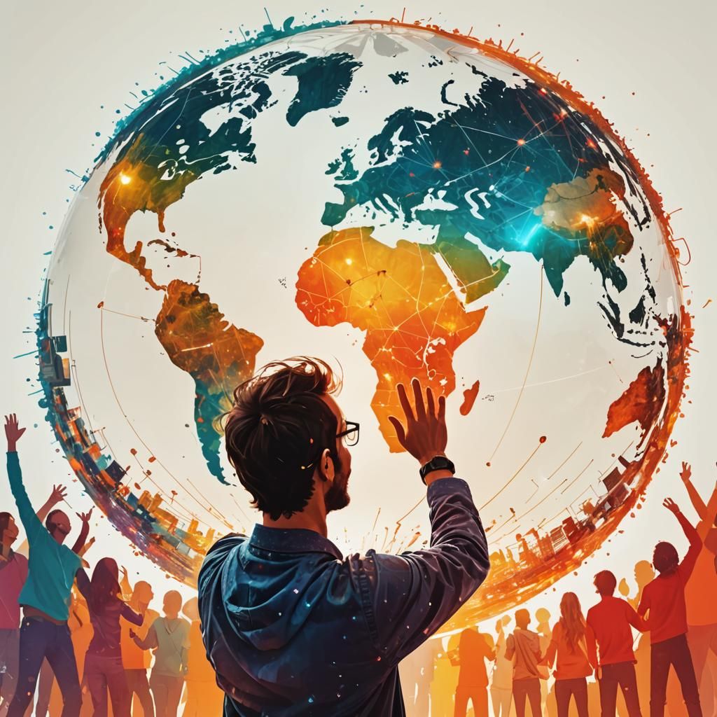 Global Connection Through Technology: Photorealistic Art