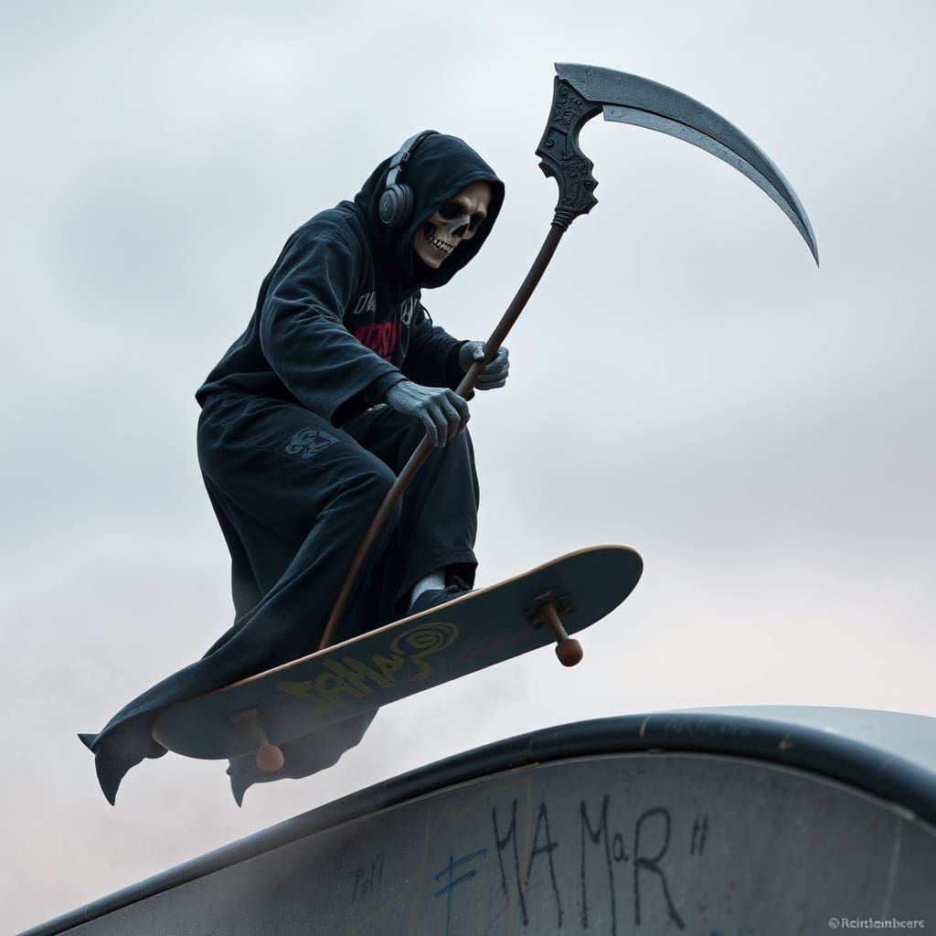 Grim Reaper Shreds: Death Goes Modern