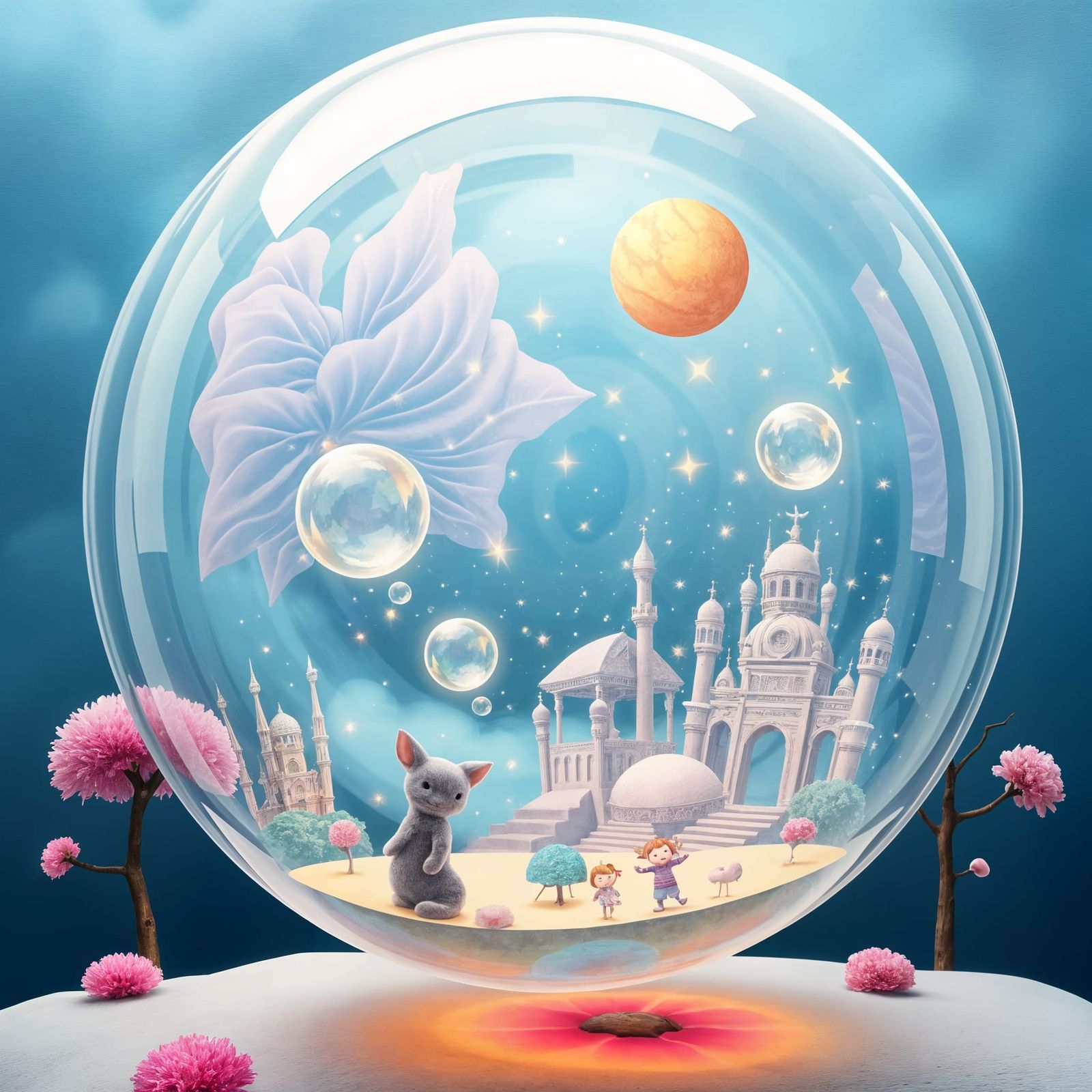Dream Bubble: A Whimsical AI-Generated Image