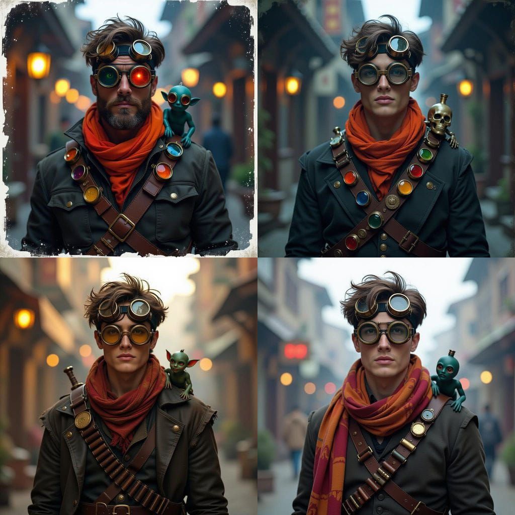 Cinematic Portrait of a Human Alchemist