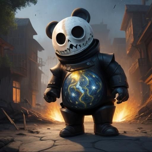 Molten Iron Starry Night: Abstract Expressionism Masterpiece