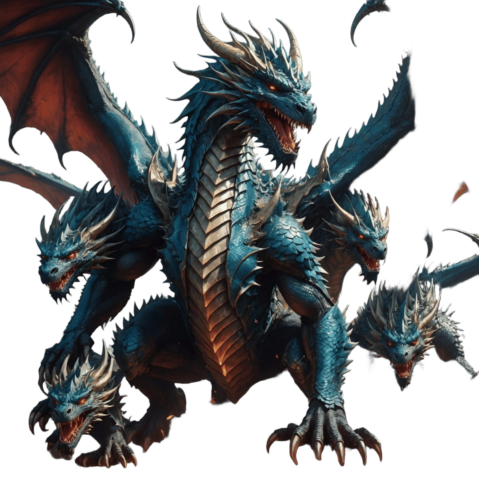 Elemental Dragon of Destruction: 3D Anime Art