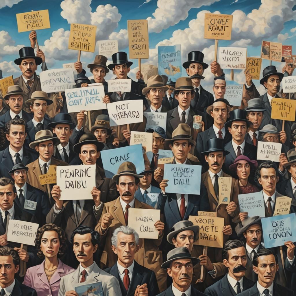 Surreal Revolution Art Inspired by Magritte and Dalí