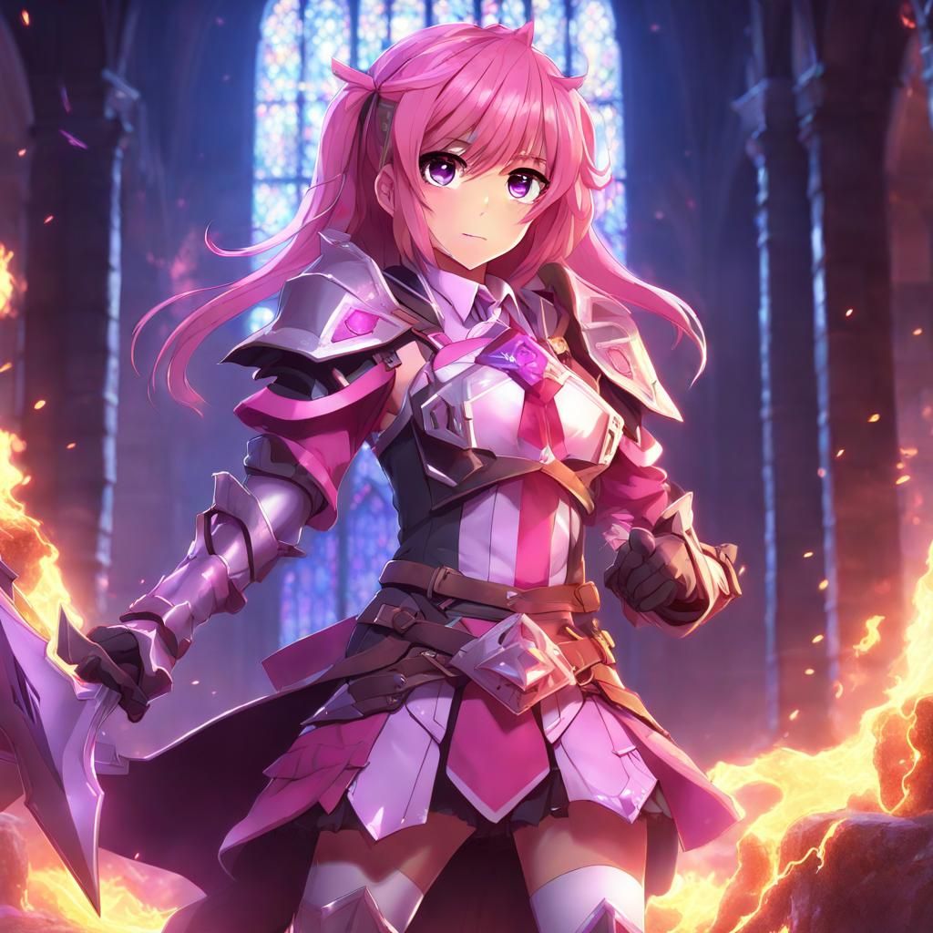 Natsuki as a Powerful Paladin in D&D
