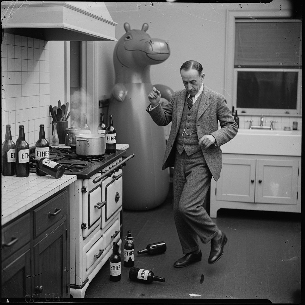 Good Lord!  Another lost weekend for the good doctor, all because of ether...