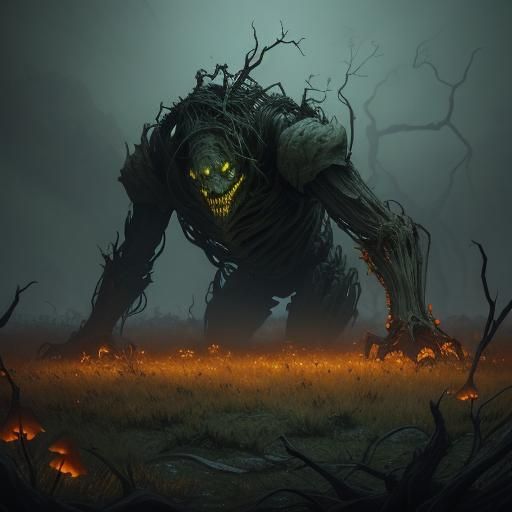 Eerie Earth Creature in Desolate Wasteland