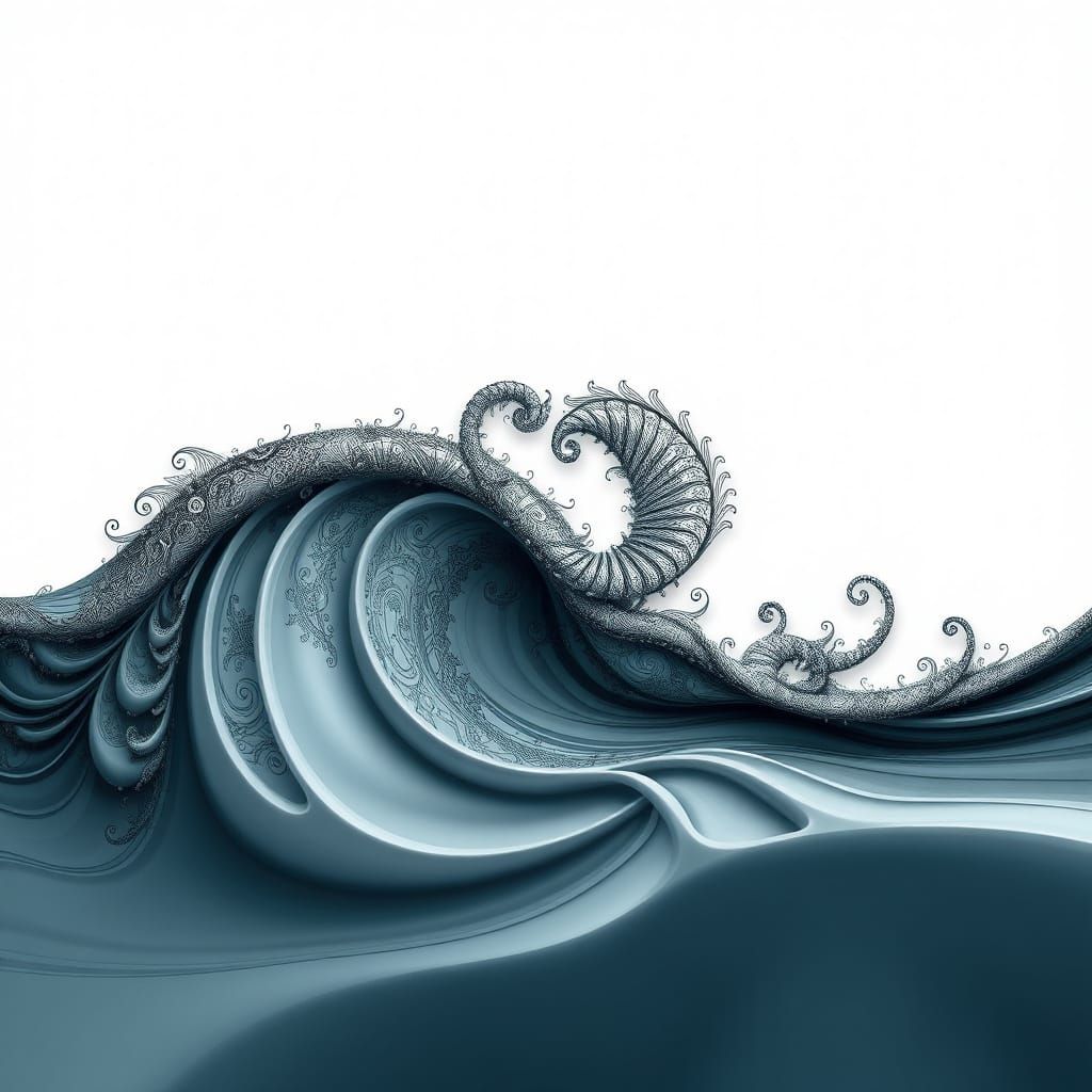 Abstract Fractal Design with 3D Shading